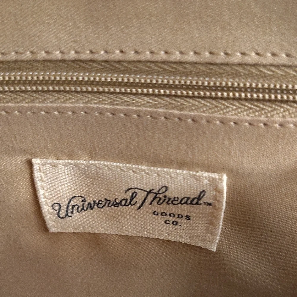 Universal Thread Tan and Brown Woven Crossbody Bag MBCS - Picture 2 of 13
